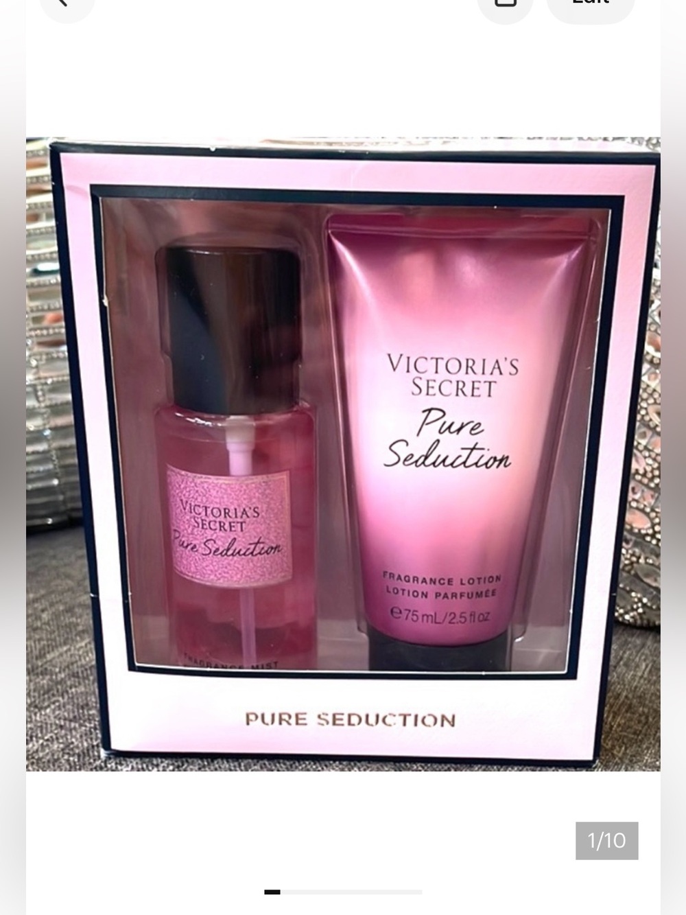 Victoria's Secret NWT 2pc Pure Seduction Set with body lotion and body scent